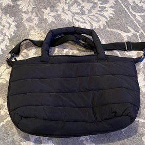 Boundaries Women's Black Puffy Tote Handbag